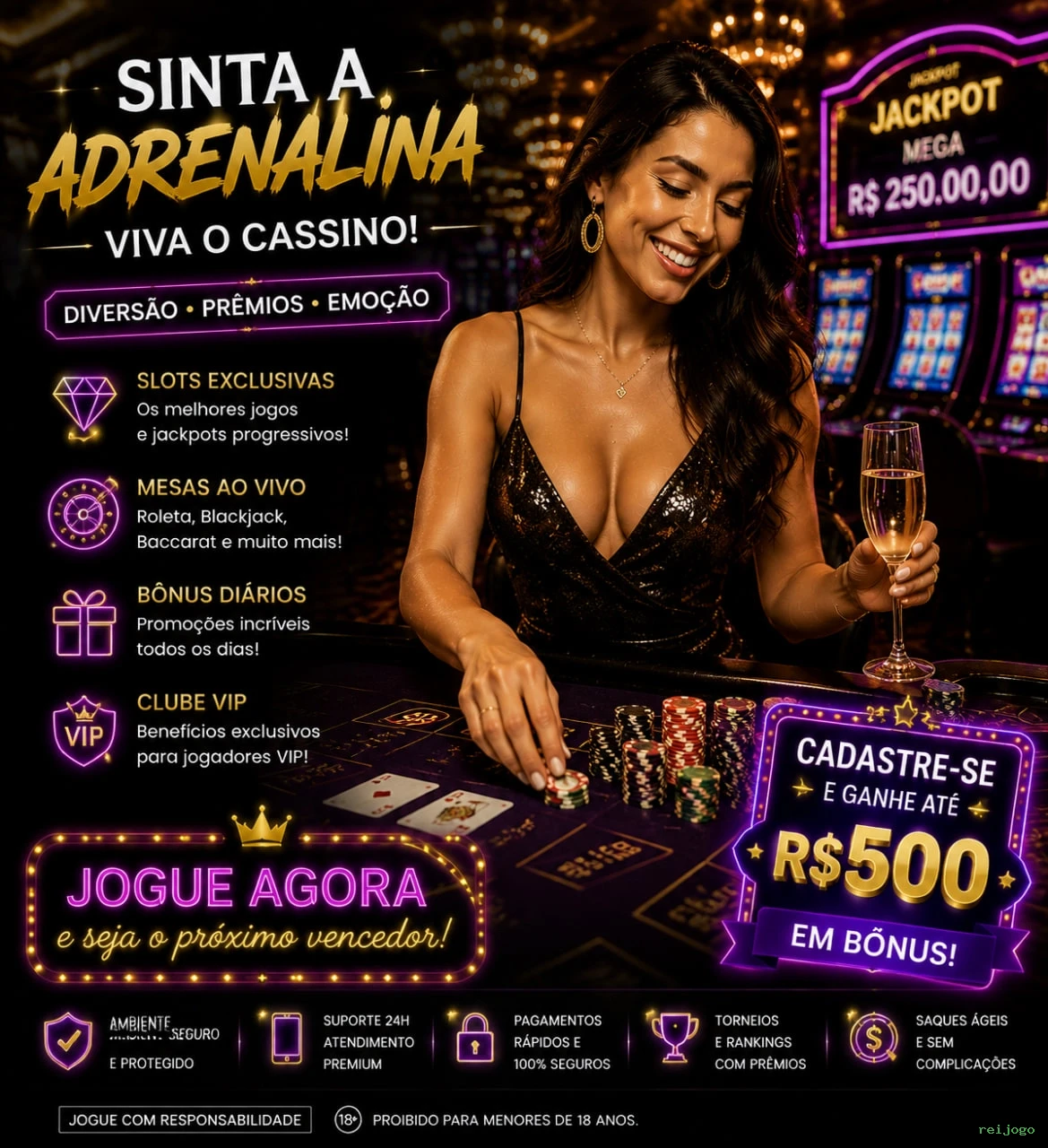 Cassino ao Vivo reijogo - Dealers Brasileiros Profissionais